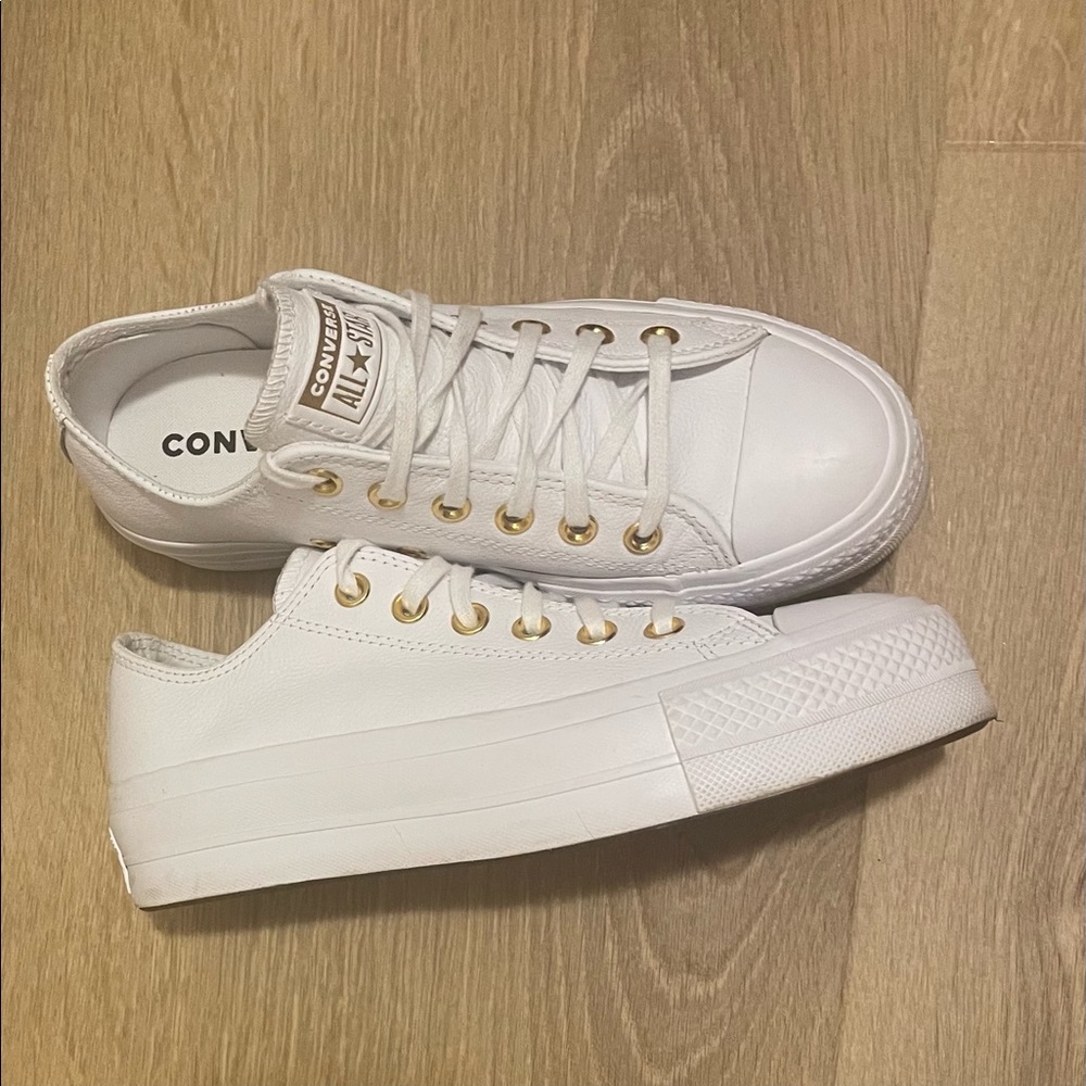 EUC Platform Leather Converse